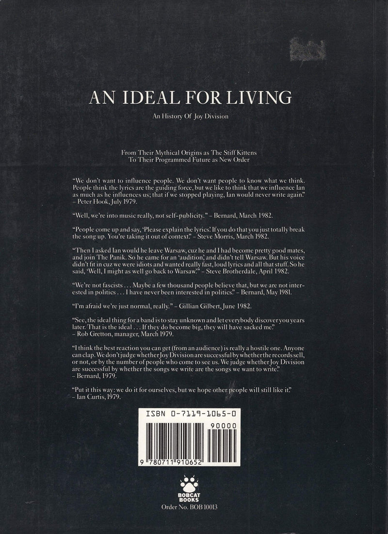 Music Sales Corp Book: An Ideal for Living - A History of Joy Division