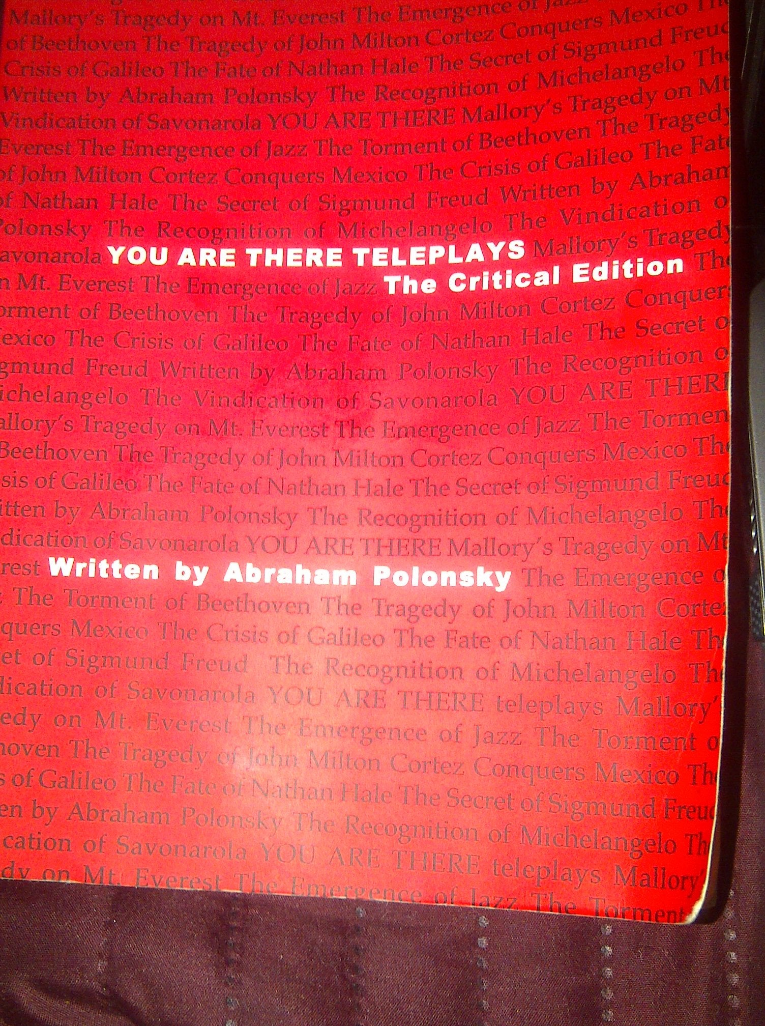 You Are There Teleplays,Used