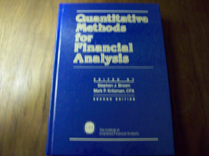Quantitative Methods for Financial Analysis,Used