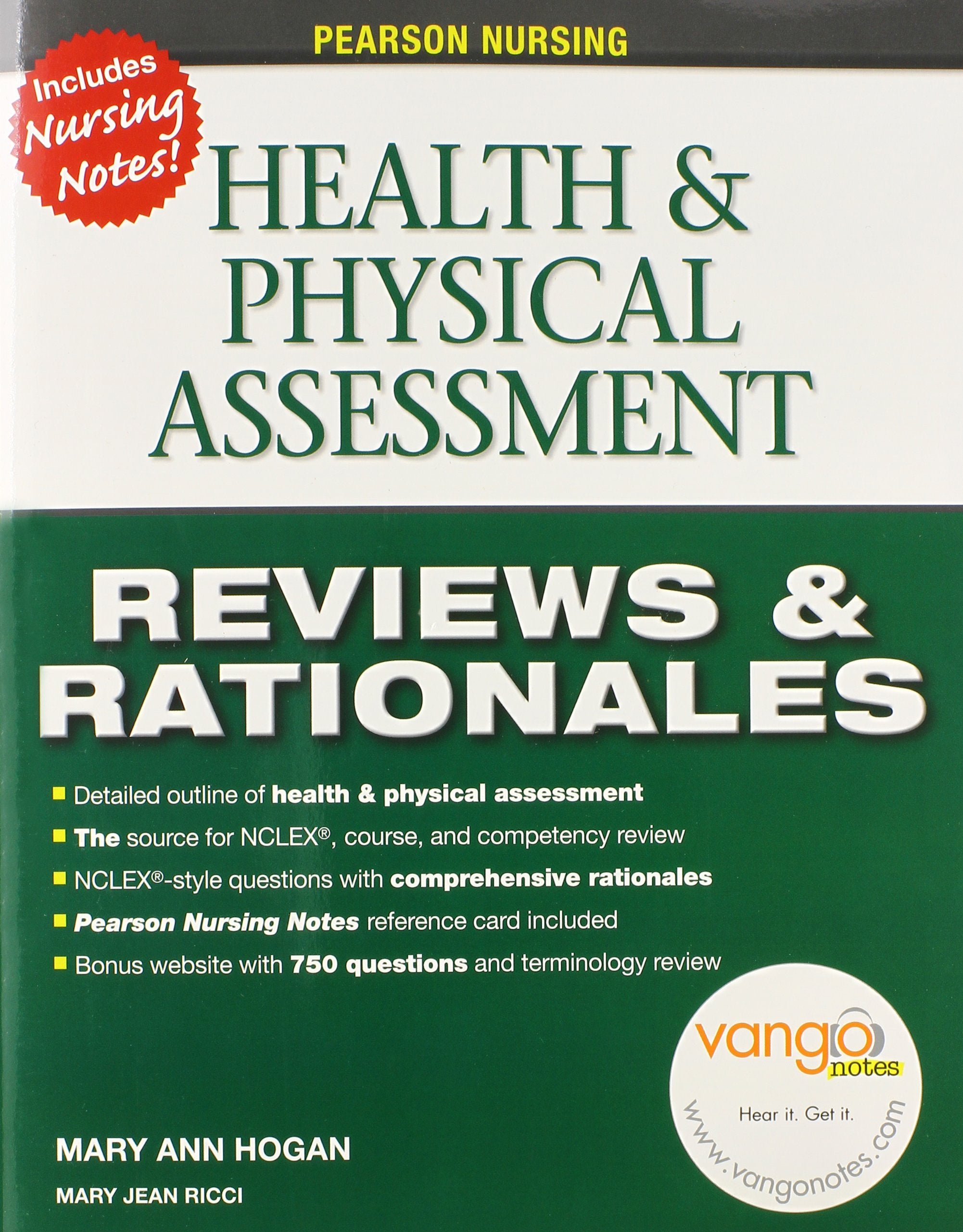 Pearson Reviews & Rationales: Health & Physical Assessment (Prentice Hall Nursing Reviews & Rationales),Used