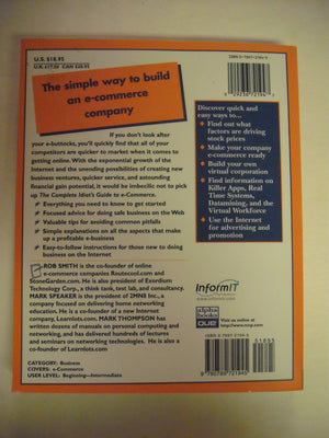 Complete Idiot's Guide to eCommerce (Complete Idiot's Guide),Used