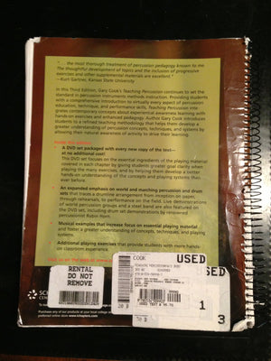 Teaching Percussion (with 2DVD Set),Used
