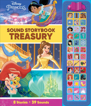 Disney Princess  Sound Storybook Treasury 39Button Sound Book  PI Kids,Used