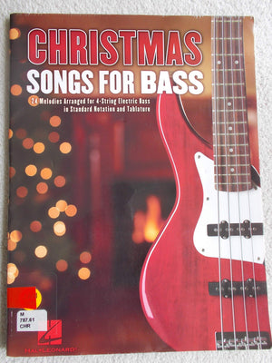 Christmas Songs for Bass: 24 Melodies Arranged for 4String Electric Bass,Used