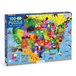 Map Of The Usa 100Pc Puzzle