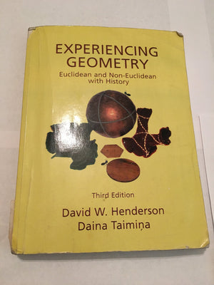 Experiencing Geometry (3rd Edition),Used