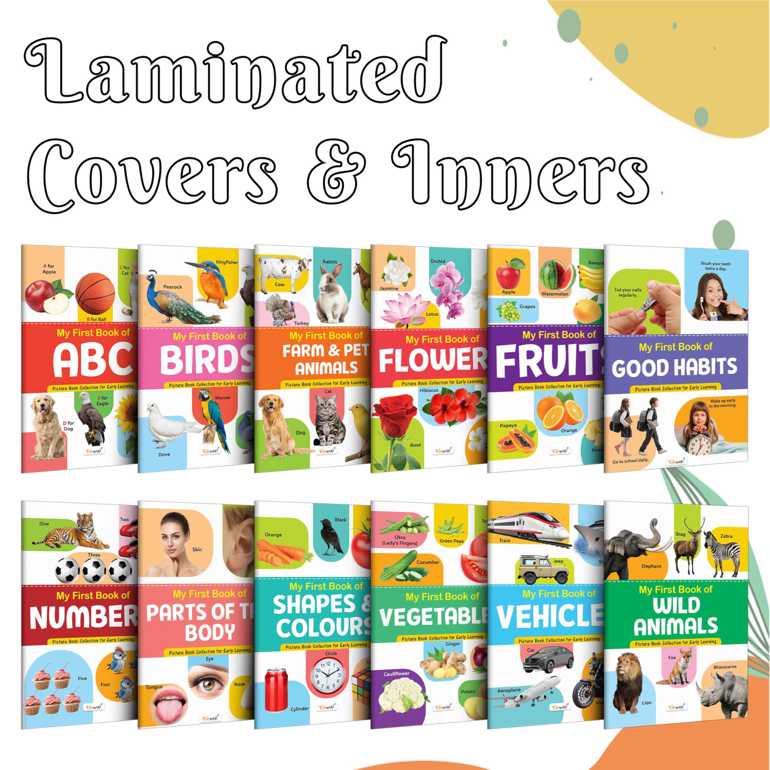 ChildrenS Educational Book Collection : My First Picture Book Collection For Early Learning Learning Book For Preschoolers, Educational Picture Books For Toddlers With 12 Topics