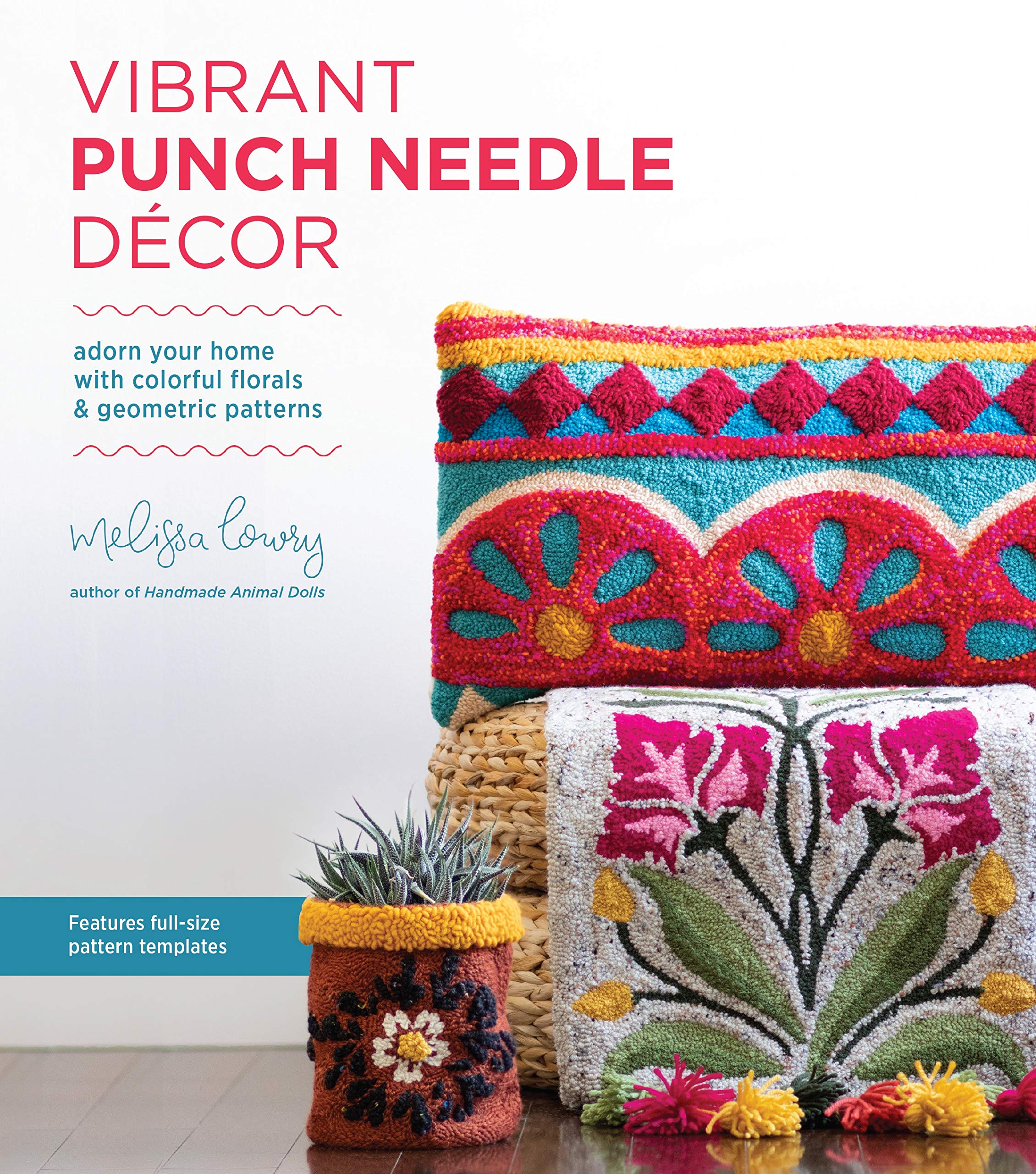 Vibrant Punch Needle Dcor: Adorn Your Home with Colorful Florals and Geometric Patterns,Used