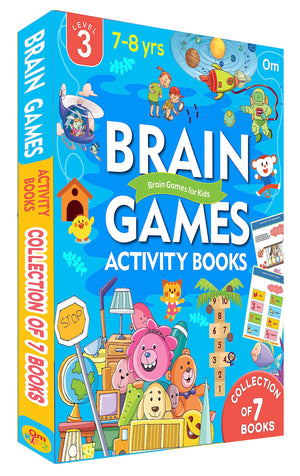 Activity Book: Brain Games Activity Book Level 3 - Collection Of 7 Books Boxset