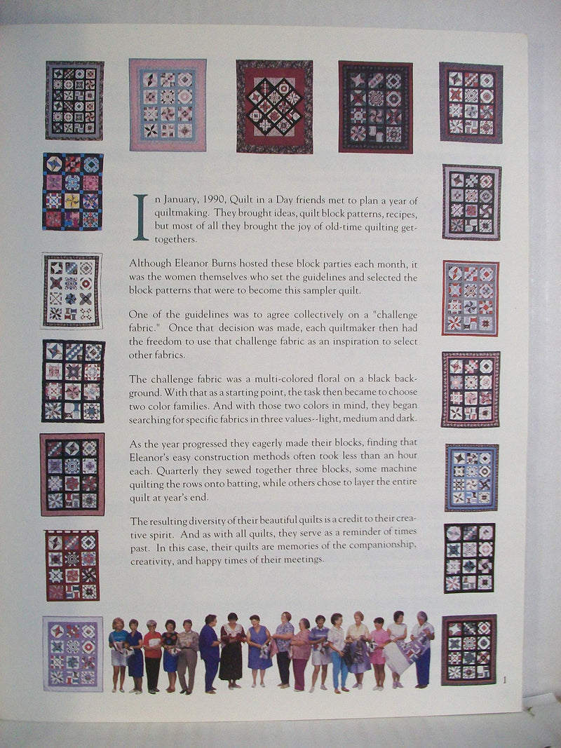 1992 Quilters Almanac, Quilt Block Party, Series #3 (Quilt in a Day),Used