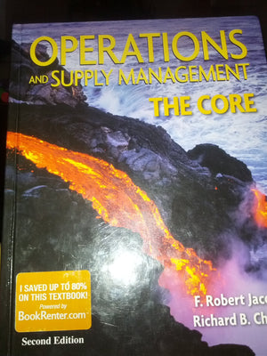 Operations And Supply Management: The Core (Operations And Decision Sciences),Used