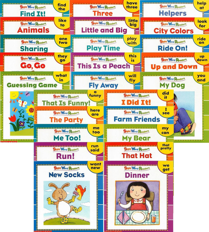 25 New Illustrated Sight Word Readers Phonics Teaching Supples Prek Scholastic 25 Books That Teach 50 Mustknow Sight Words!! (S-new