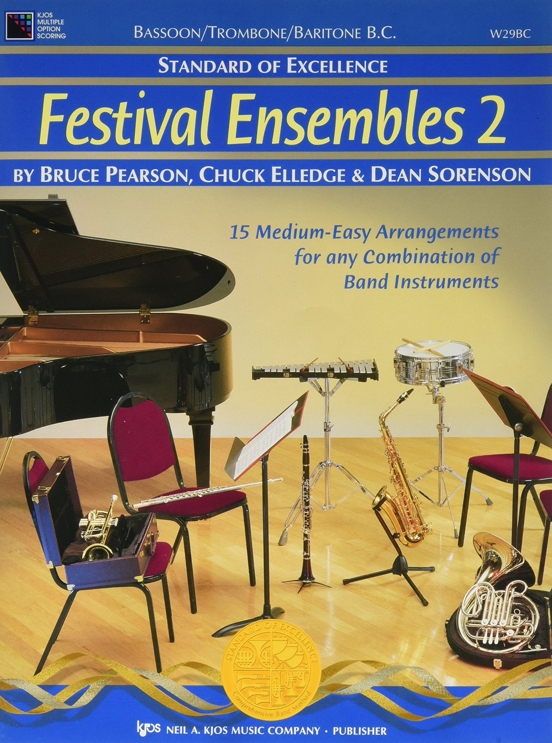 W29BC  Standard of Excellence  Festival Ensembles 2  Bassoon/Trombone/Baritone B.C.,Used
