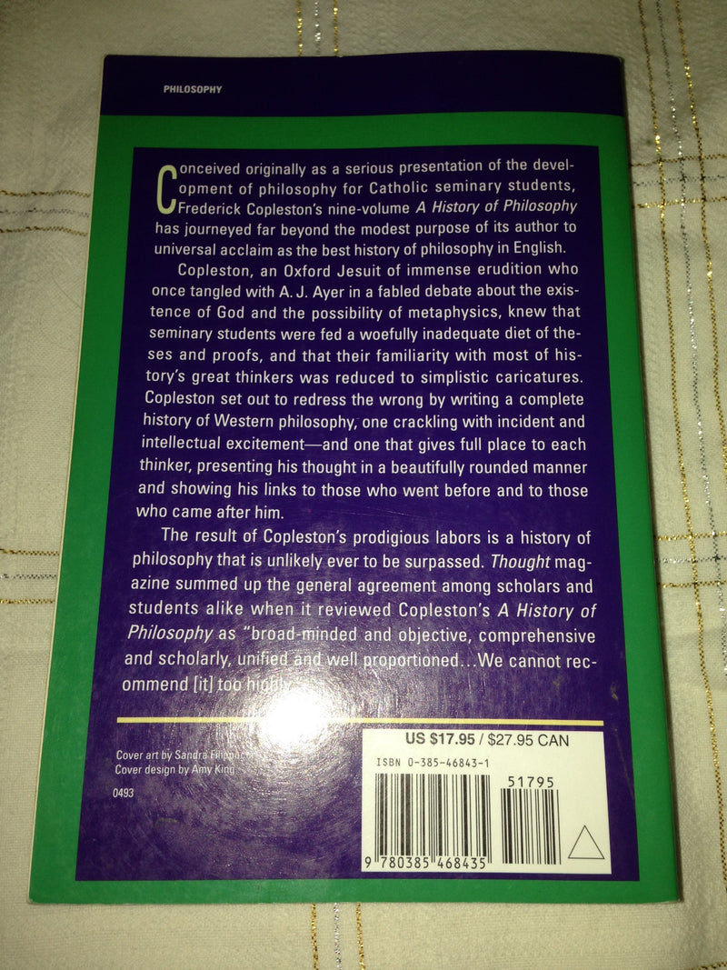 A History of Philosophy, Vol. 1: Greece and Rome From the PreSocratics to Plotinus,Used