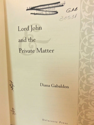 Lord John and the Private Matter