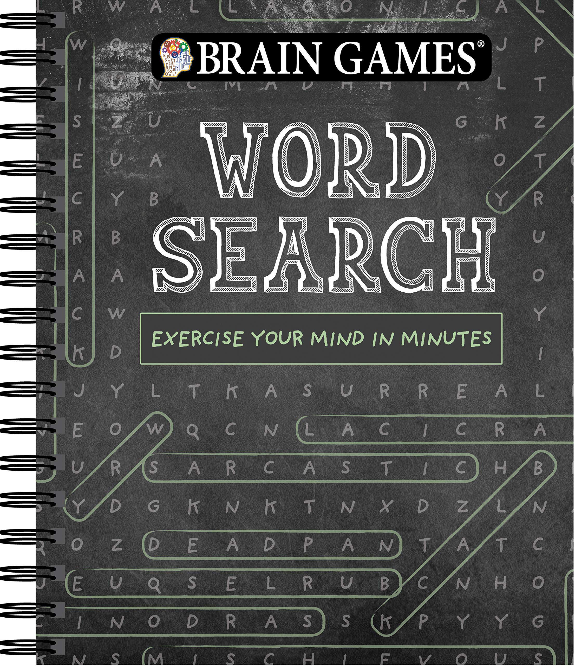 Brain Games  Word Search (Chalkboard #1): Exercise Your Mind in Minutes (Volume 1),Used