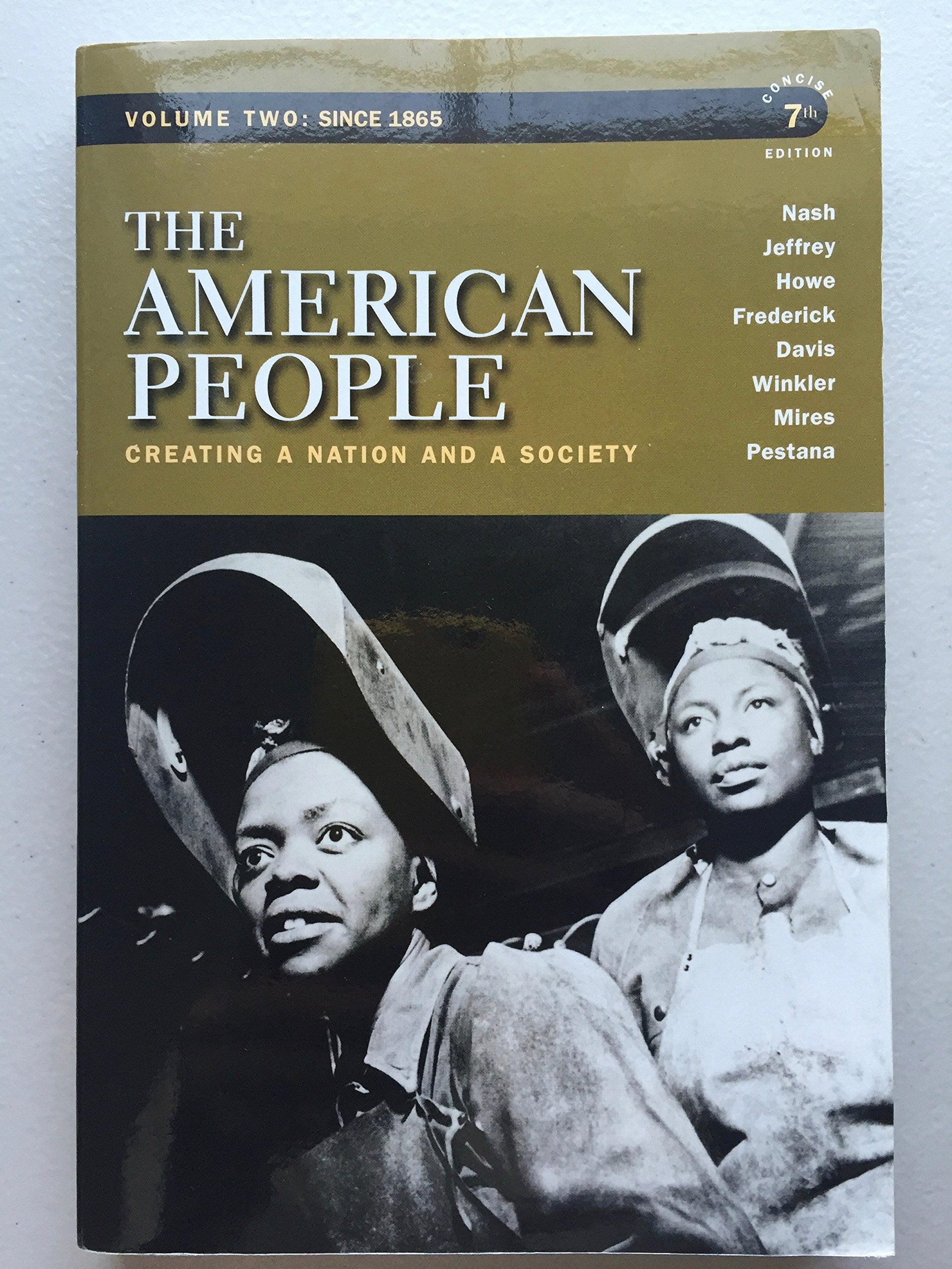 The American People: Creating a Nation and a Society, Concise Edition, Volume 2 (7th Edition),Used
