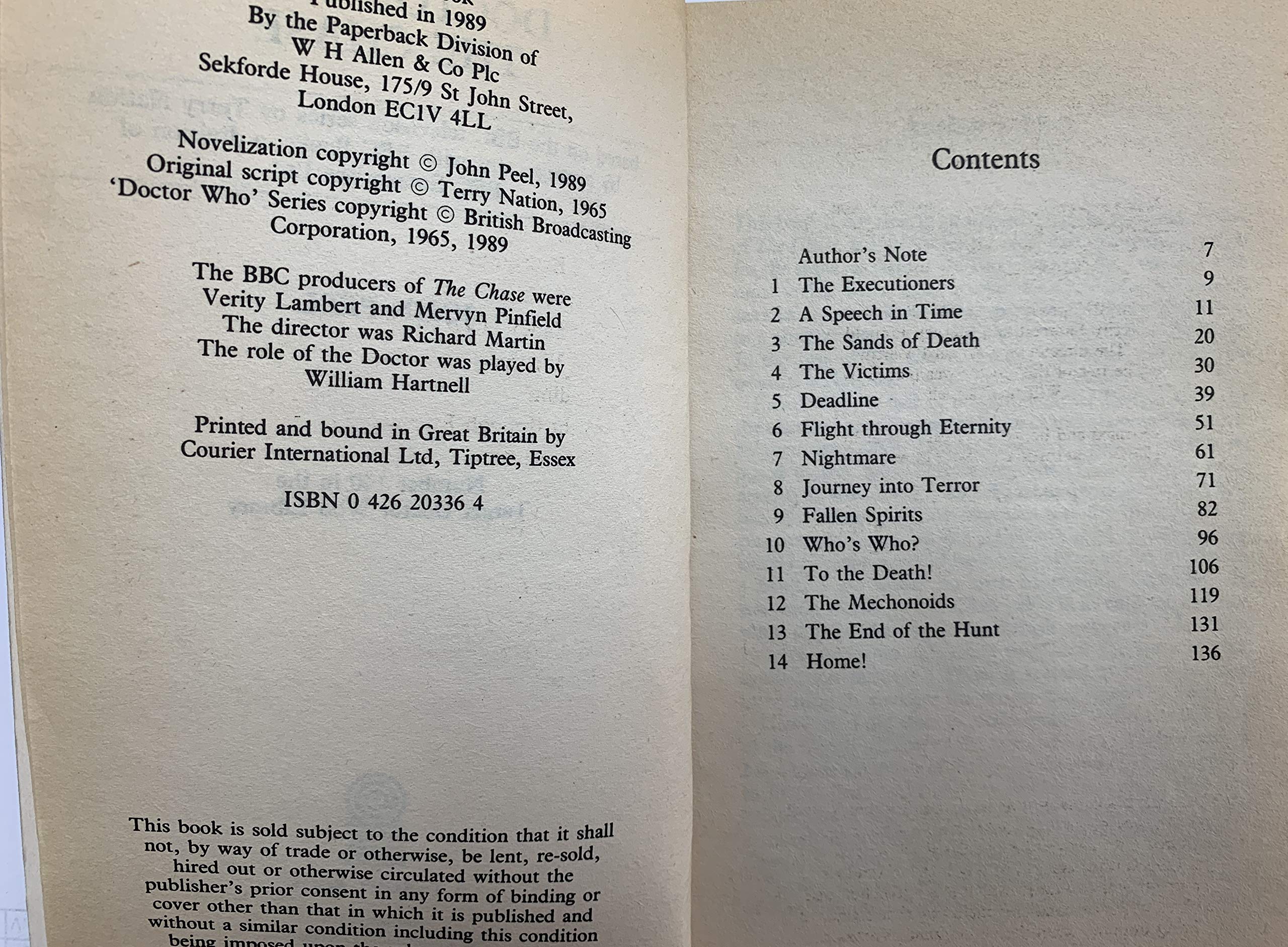 Doctor Who: The Chase (Target Doctor Who Library)