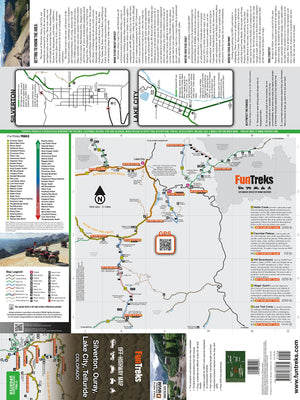 OffHighway Map for Silverton, Ouray, Lake City, Telluride Colorado,New