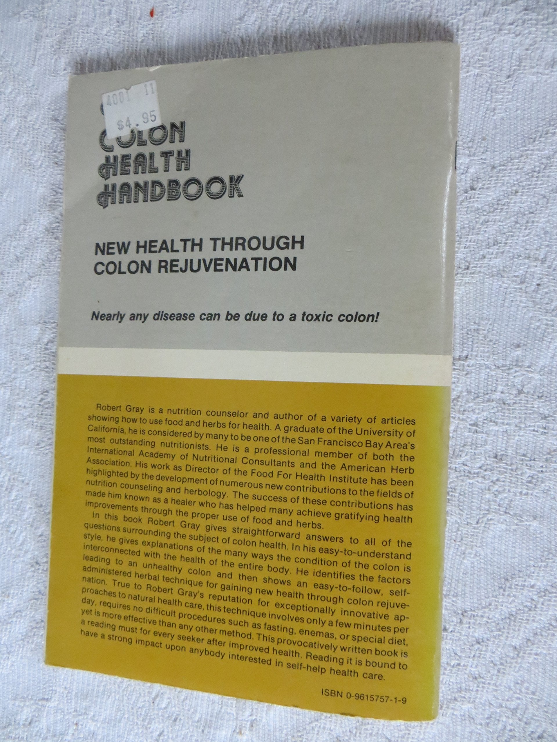 Colon Health Handbook,Used