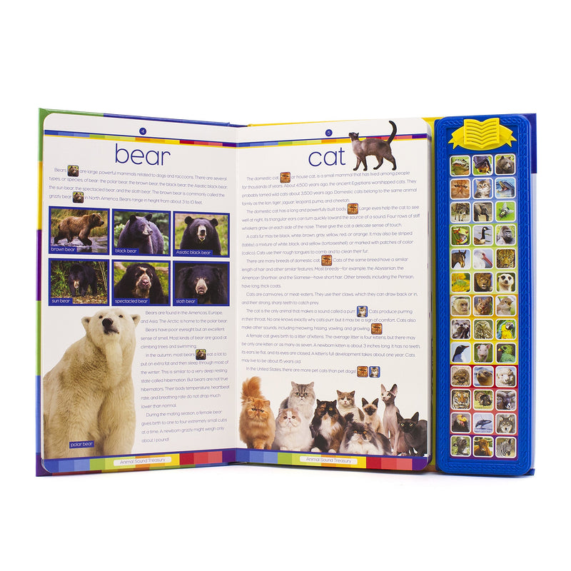 Encyclopedia Britannica Kids  Animal Sound Treasury Book  Pi Kids,Used