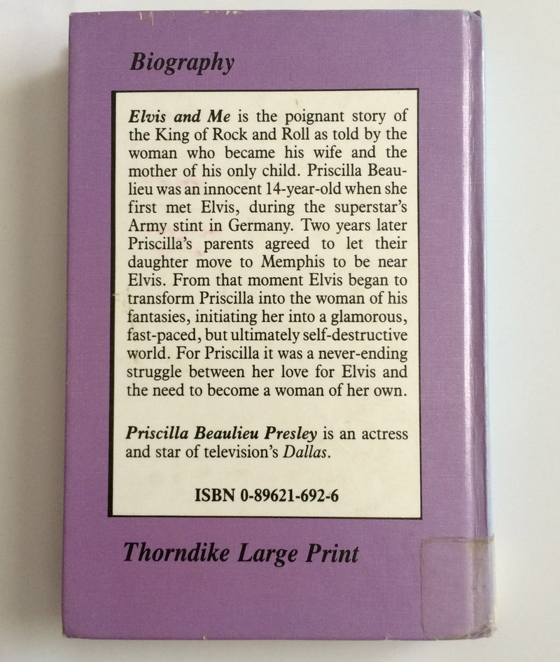 Elvis and Me (Thorndike Press Large Print Basic Series),Used
