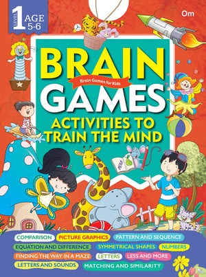 Brain Booster Activity Book For Kids: 200+ Fun Activities For Ages 56 | Learn About Comparison, Numbers, Maze, Equation And Difference, Symmetrical Shapes & More | Enhance Your Childs Mind Power | Learning Activities For Little Scholars: Level 1