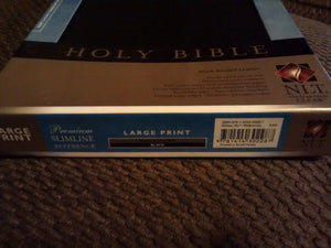 Premium Slimline Reference Bible NLT, Large Print,Used