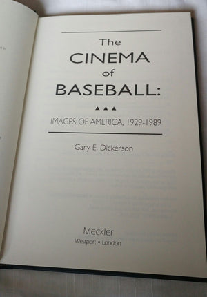 The Cinema of Baseball: Images of America, 19291989 (Baseball and American Society, 14),Used