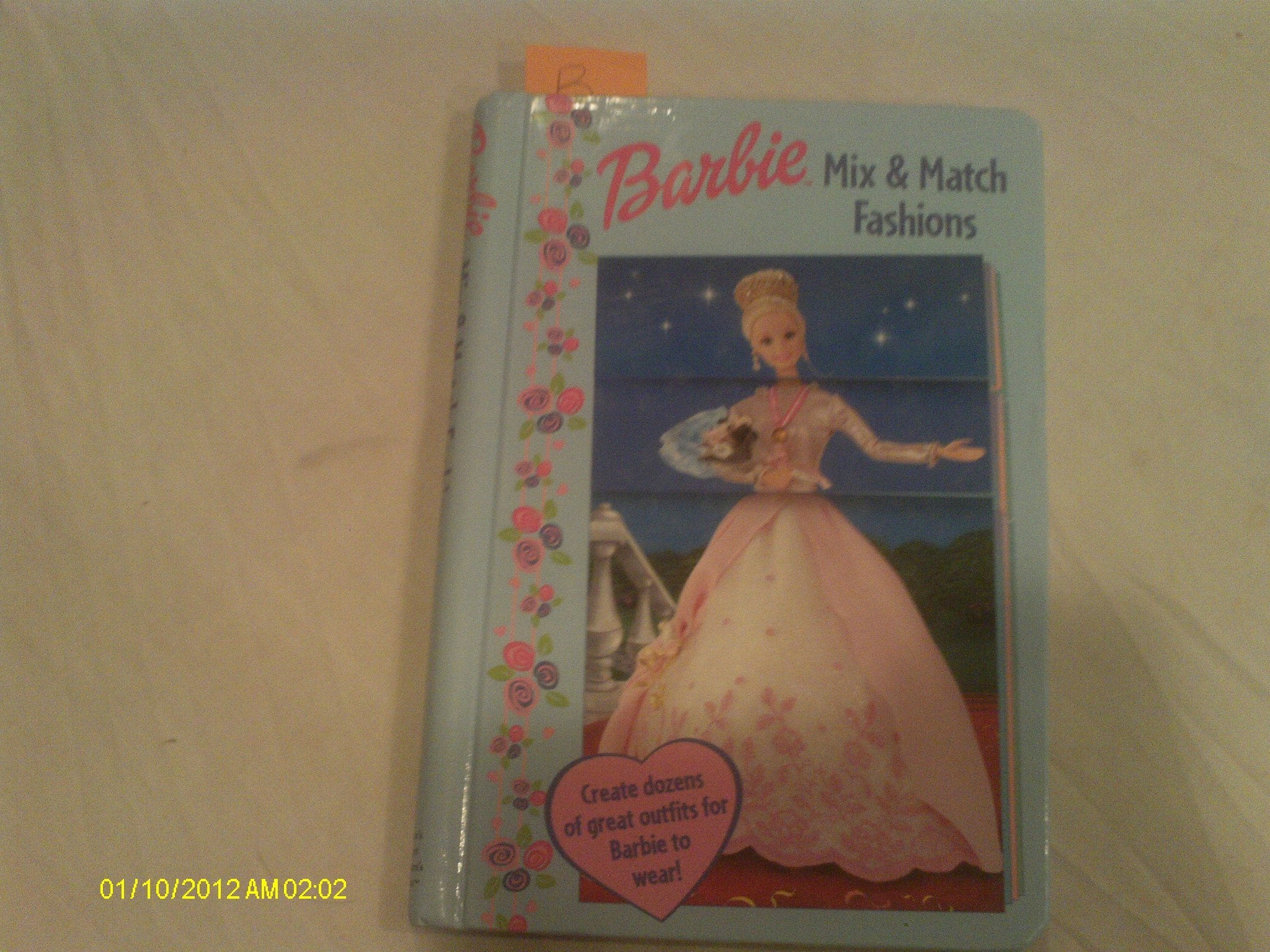 Barbie Mix and Match Fashions Sectioned Flip Book,Used