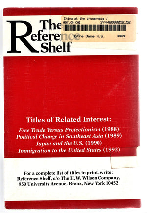 China at the Crossroads (Reference Shelf, Vol 66, No 3),Used