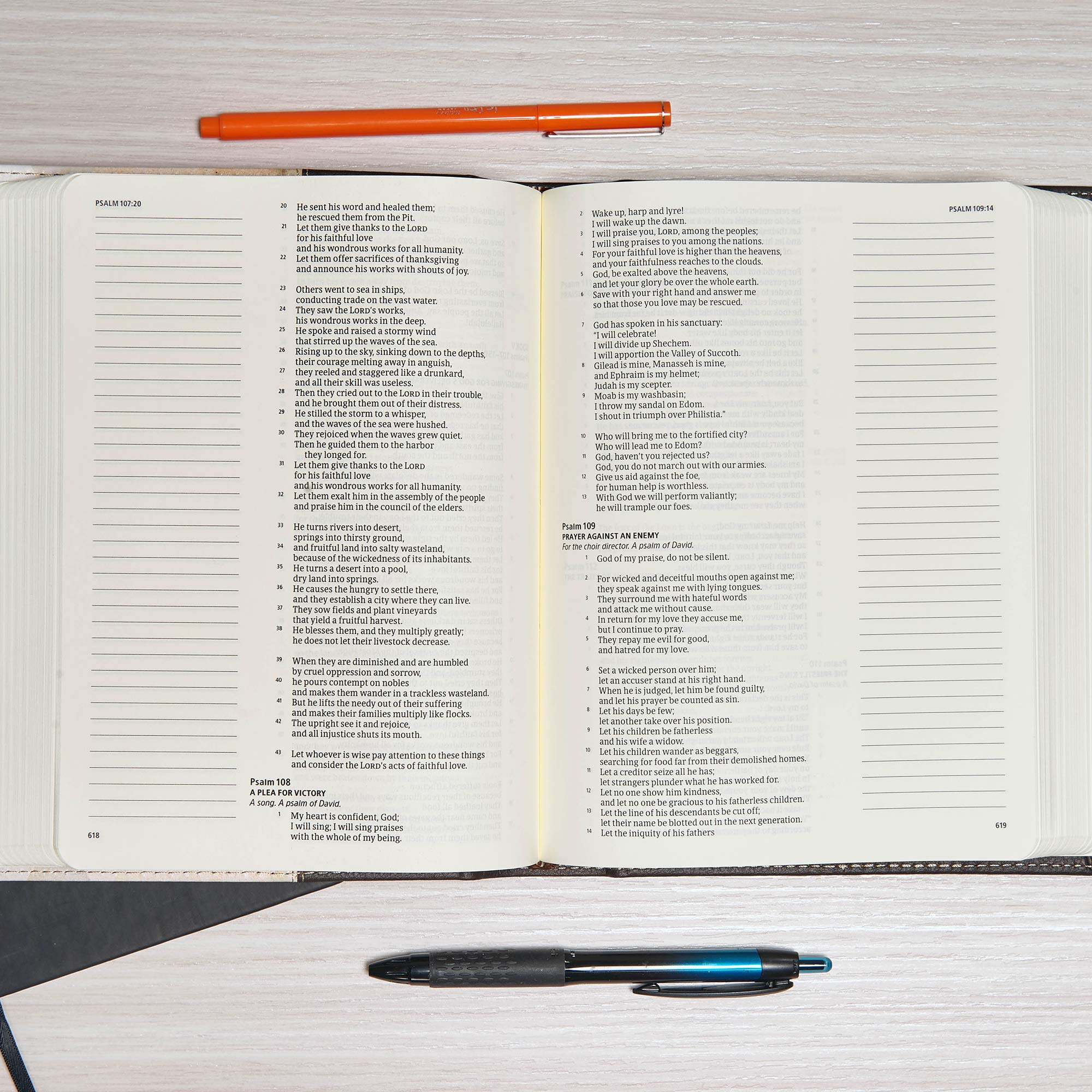 CSB Notetaking Bible, Brown LeatherTouchOverBoard, Black Letter, Wide Margins, Journaling Space, SingleColumn, Reading Plan, ,Used