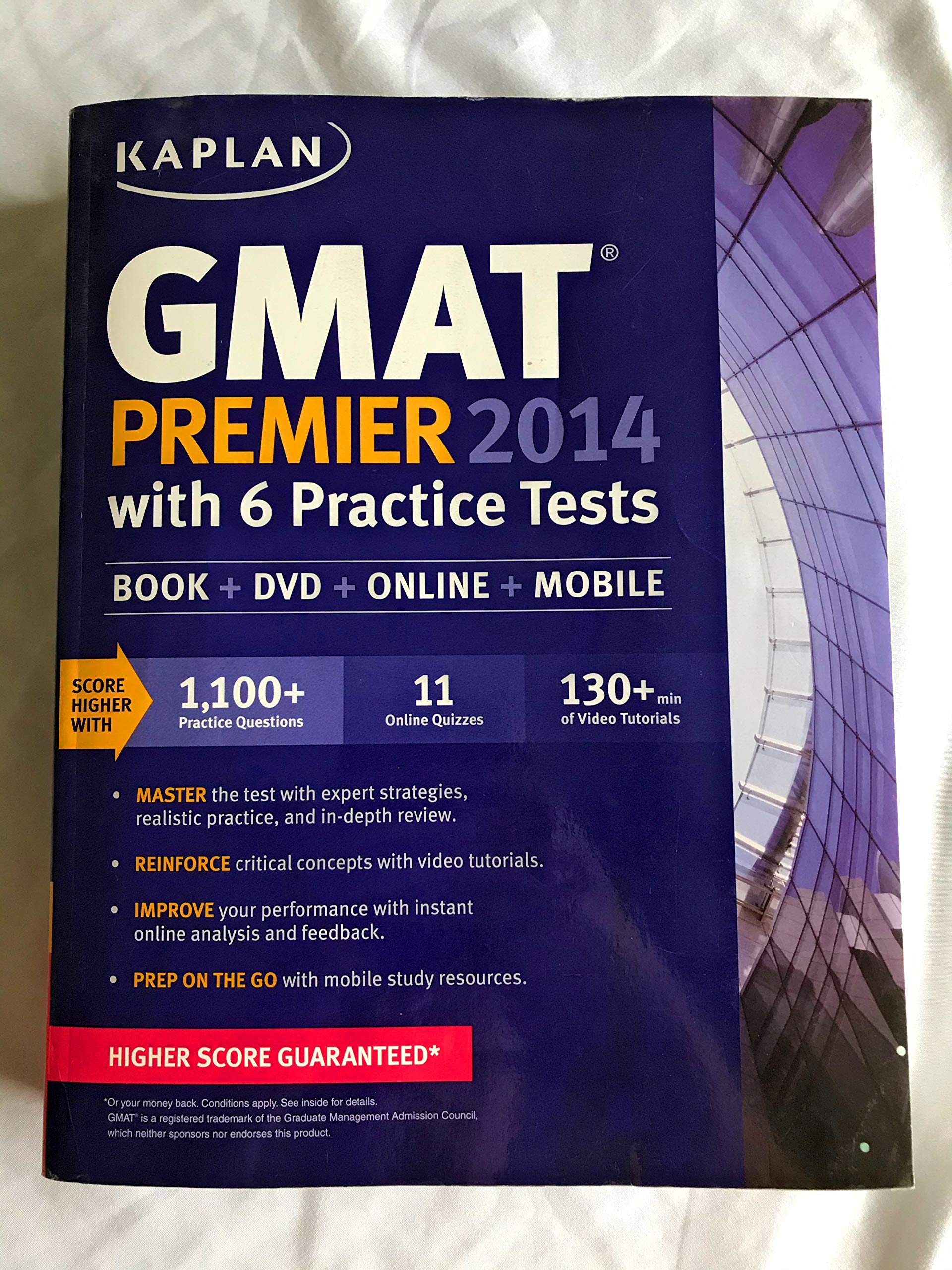 Kaplan Gmat Premier 2014 With 6 Practice Tests: Book + Online + Dvd + Mobile,New