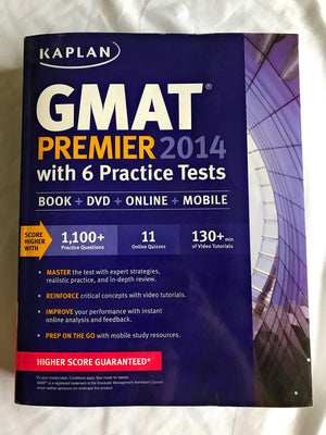 Kaplan GMAT Premier 2014 with 6 Practice Tests: book + online + DVD + mobile,Used
