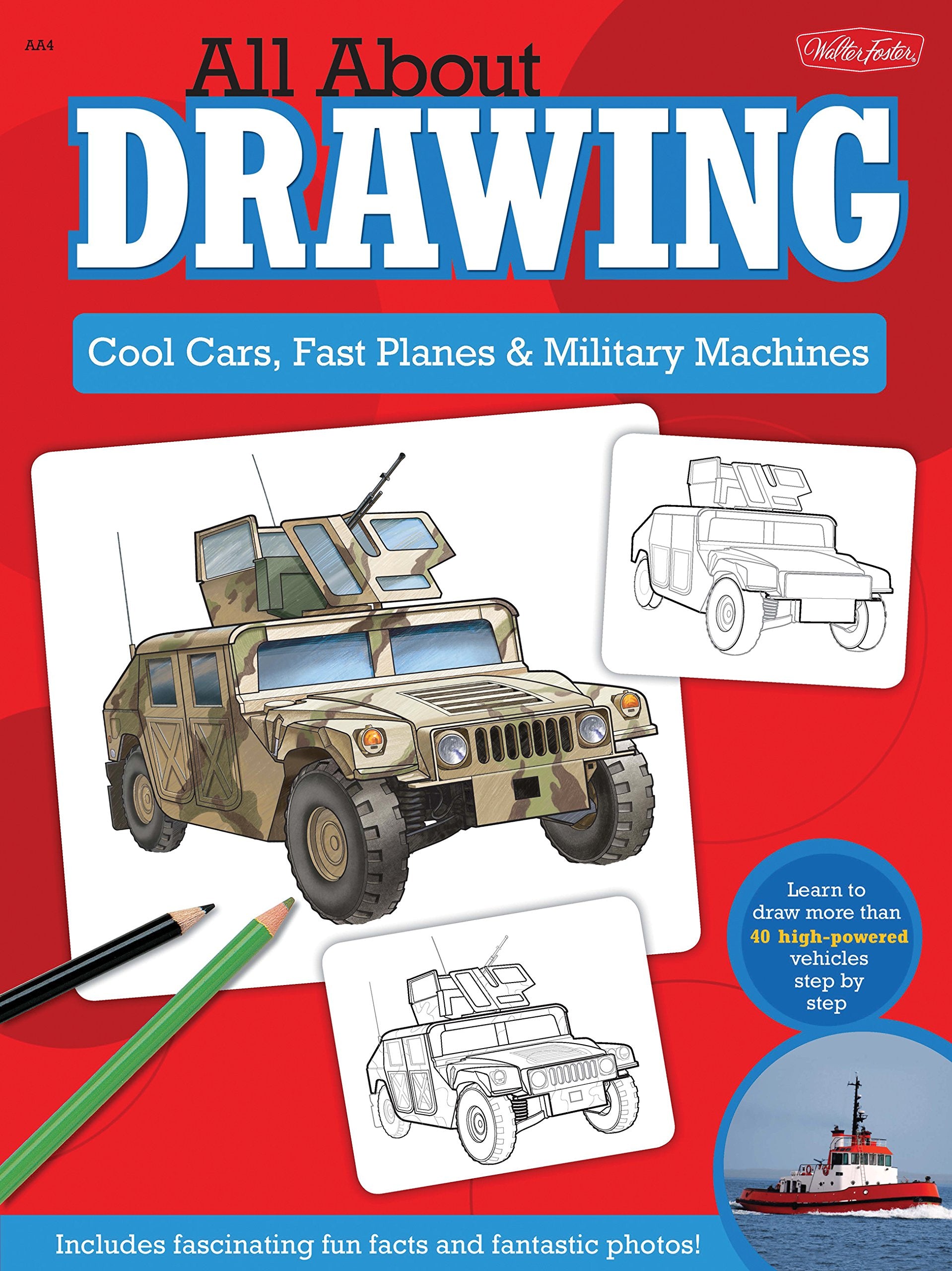 All About Drawing Cool Cars, Fast Planes & Military Machines,Used