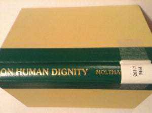 On human dignity: Political theology and ethics,Used