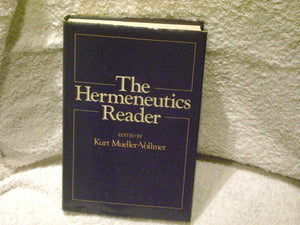 The Hermeneutics reader: Texts of the German tradition from the Enlightenment to the present,New