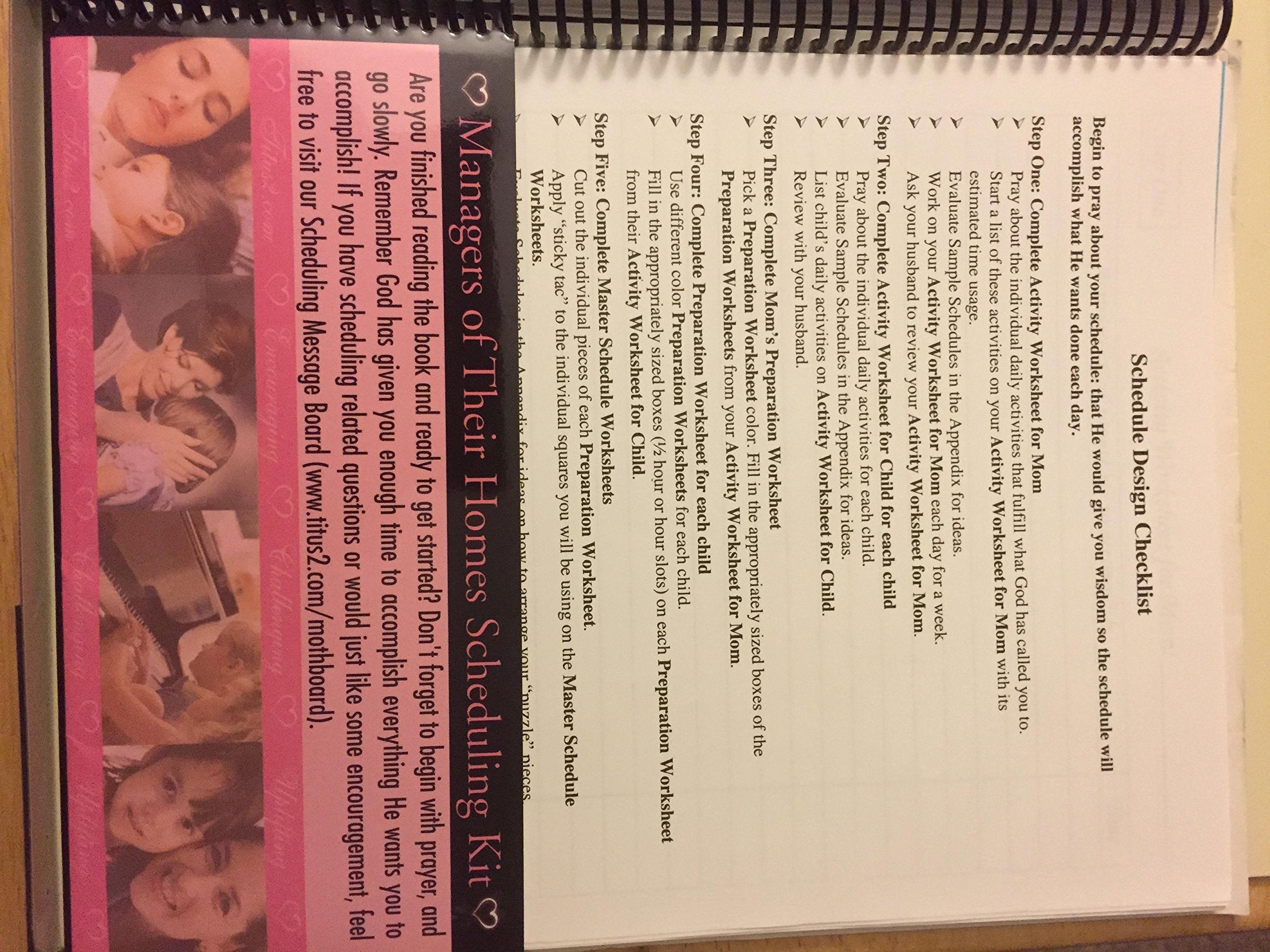 Managers of Their Homes: A Practical Guide to Daily Scheduling for Christian Homeschool Families,New