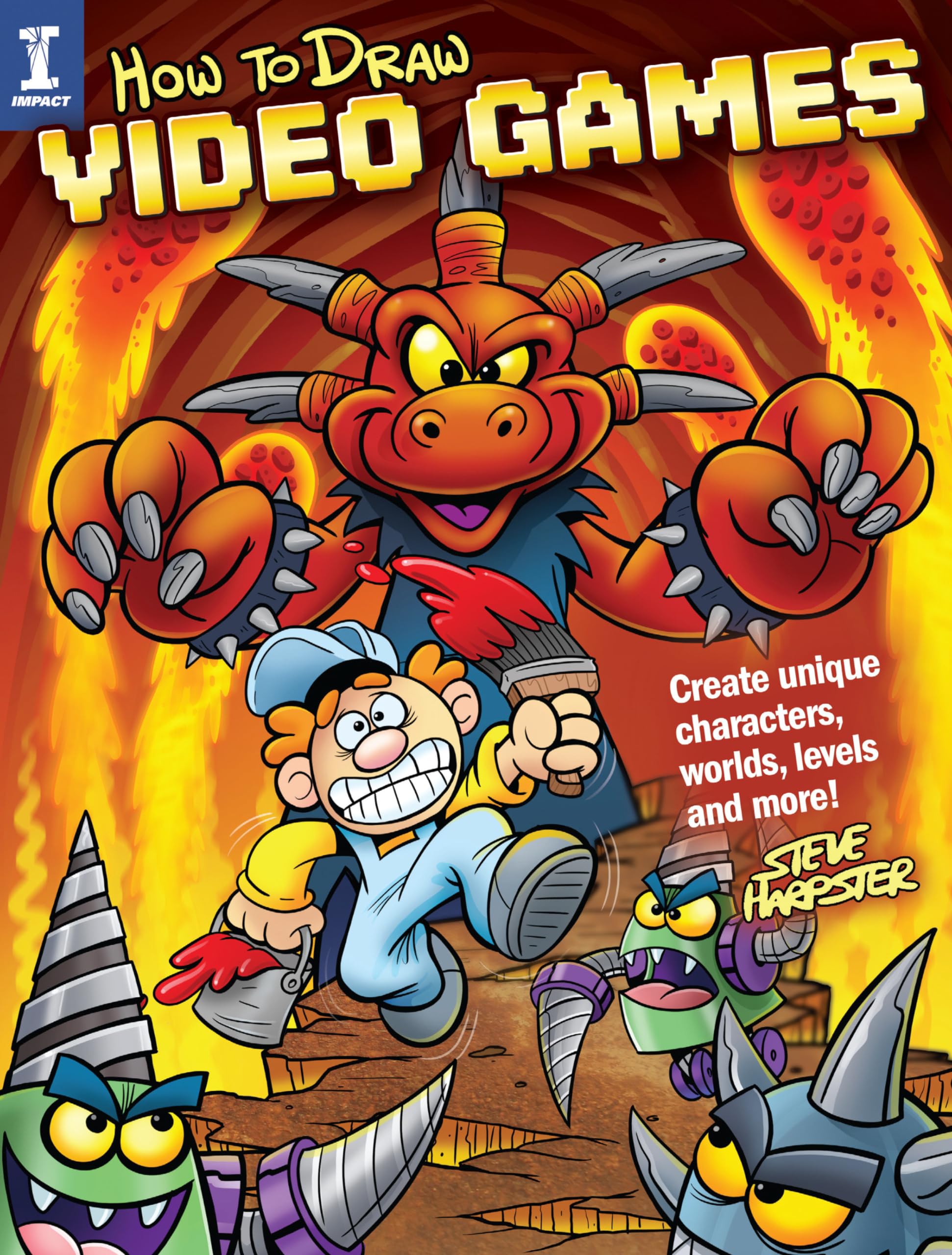 How to Draw Video Games: Create Unique Characters, Worlds, Levels and More!,Used