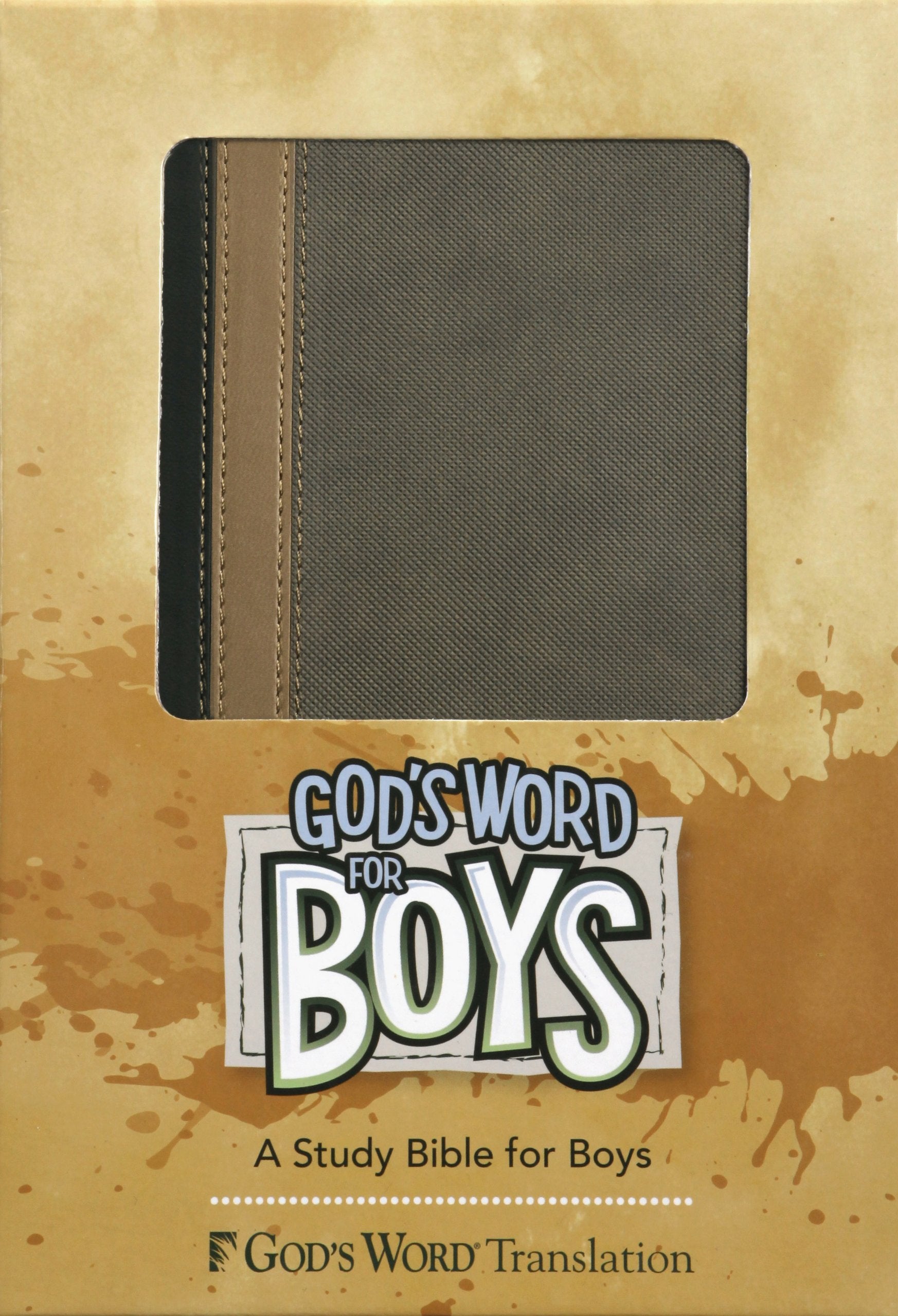 GW God's Word for Boys Hunter Green/Khaki Duravella,New
