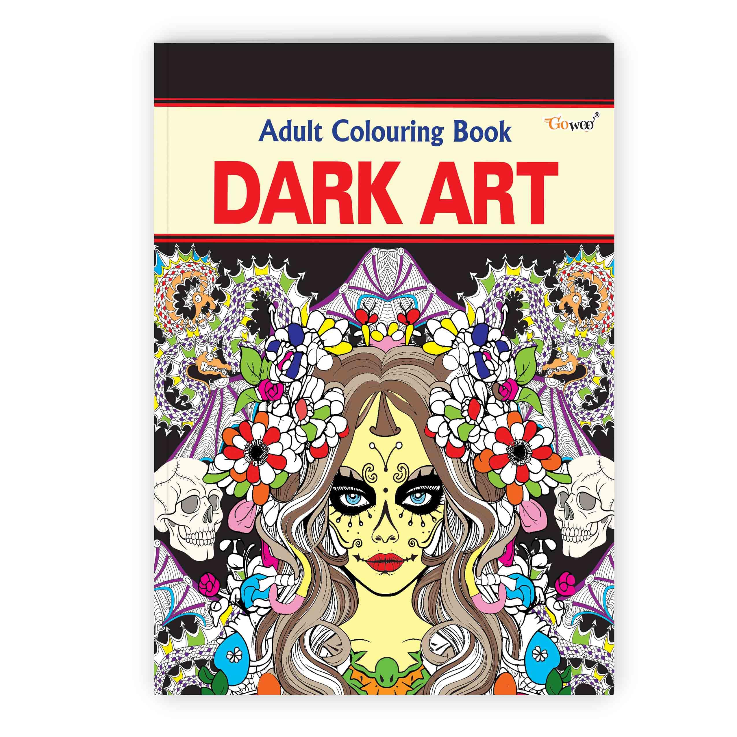 Dark Art - Adult Colouring Book : Coloring For Relaxation, Adult Coloring Book For Stress Relief, Creative Coloring For Adults, Horror Art Coloring Book