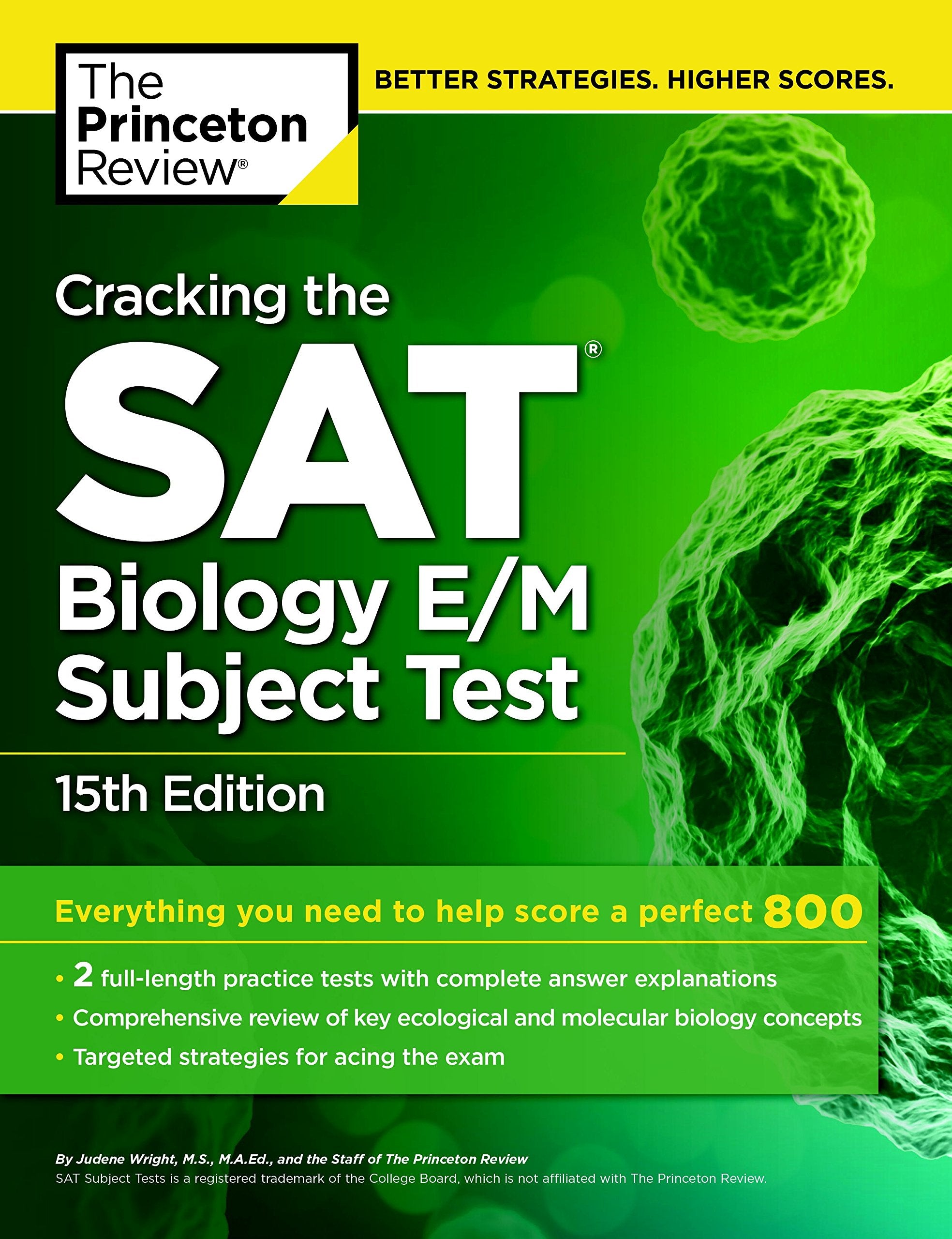 Cracking The Sat Biology E/M Subject Test, 15Th Edition (College Test Preparation),Used