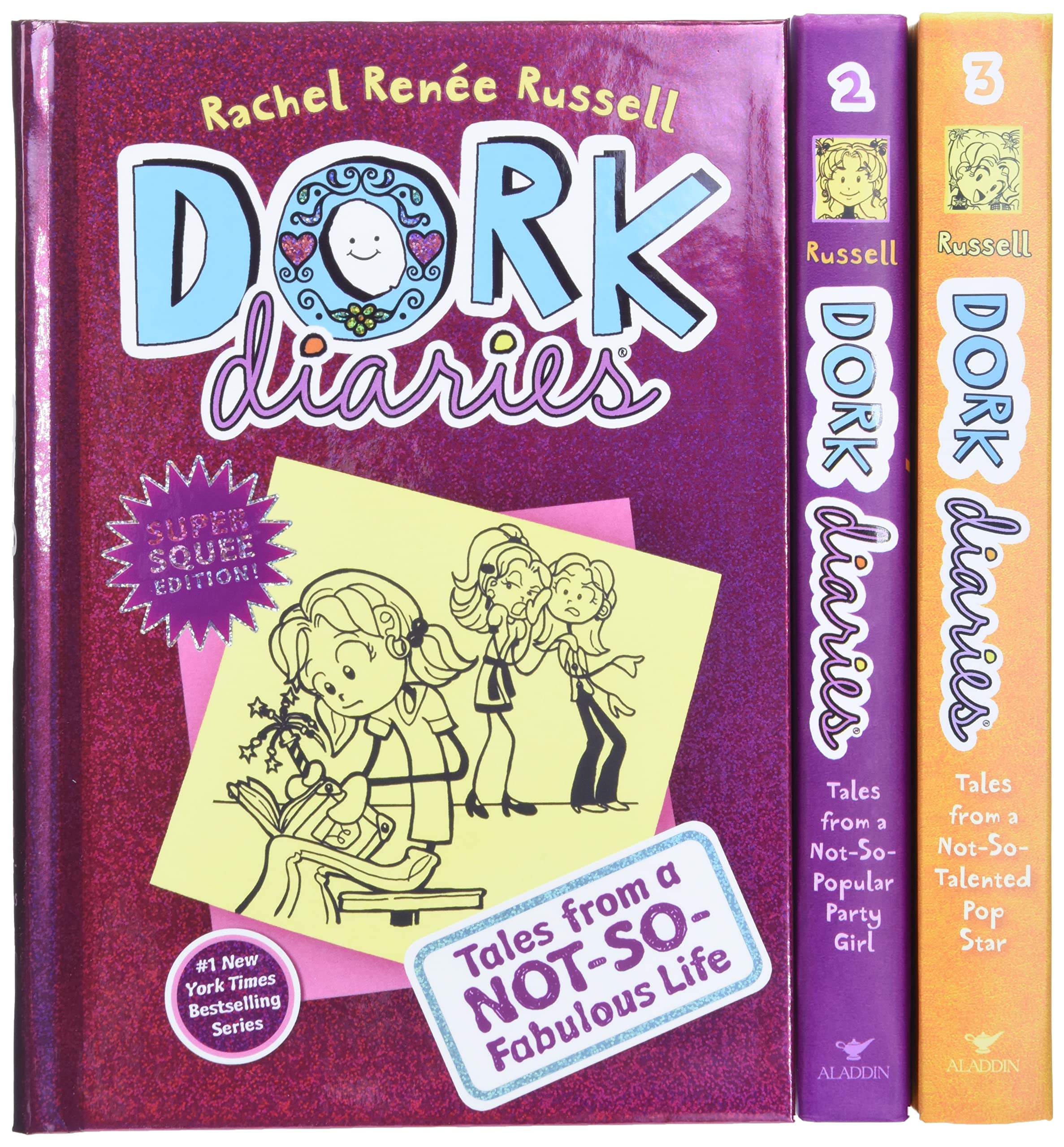 Dork Diaries Boxed Set (Books 13): Dork Diaries; Dork Diaries 2; Dork Diaries 3,Used