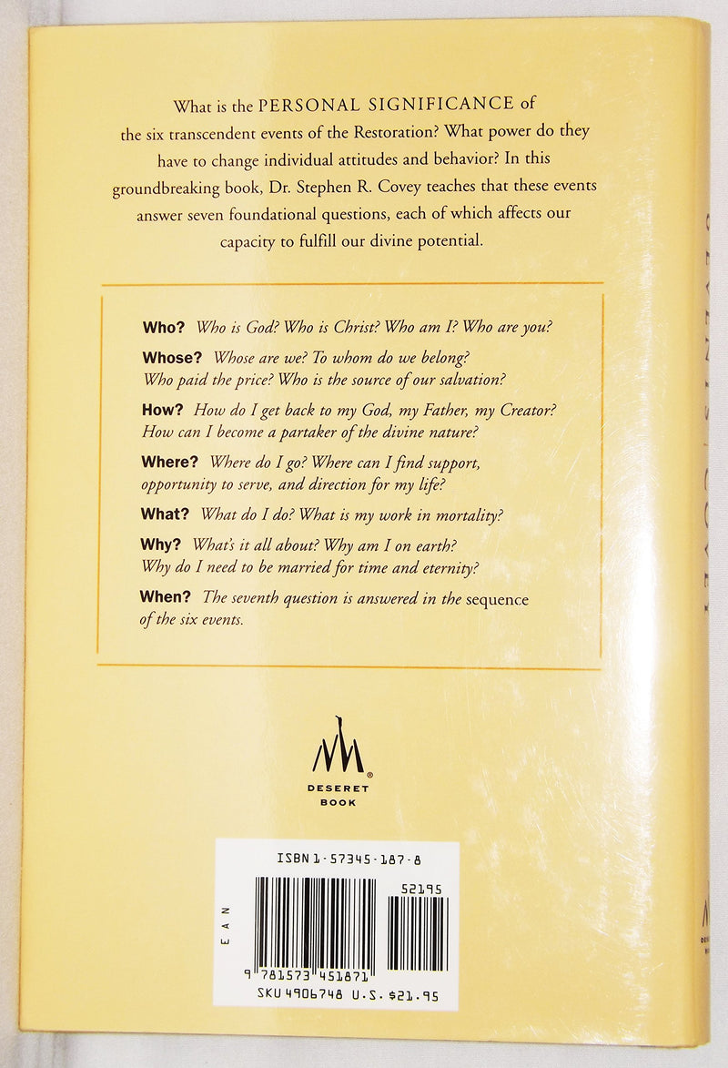Six Transcendent Events: Using The Lord'S Model To Solve Life'S Problems,Used