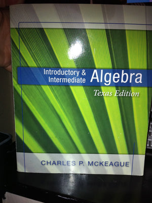 Introductory And Intermediate Algebra: Texas Edition (Concepts And Graphs Series),Used