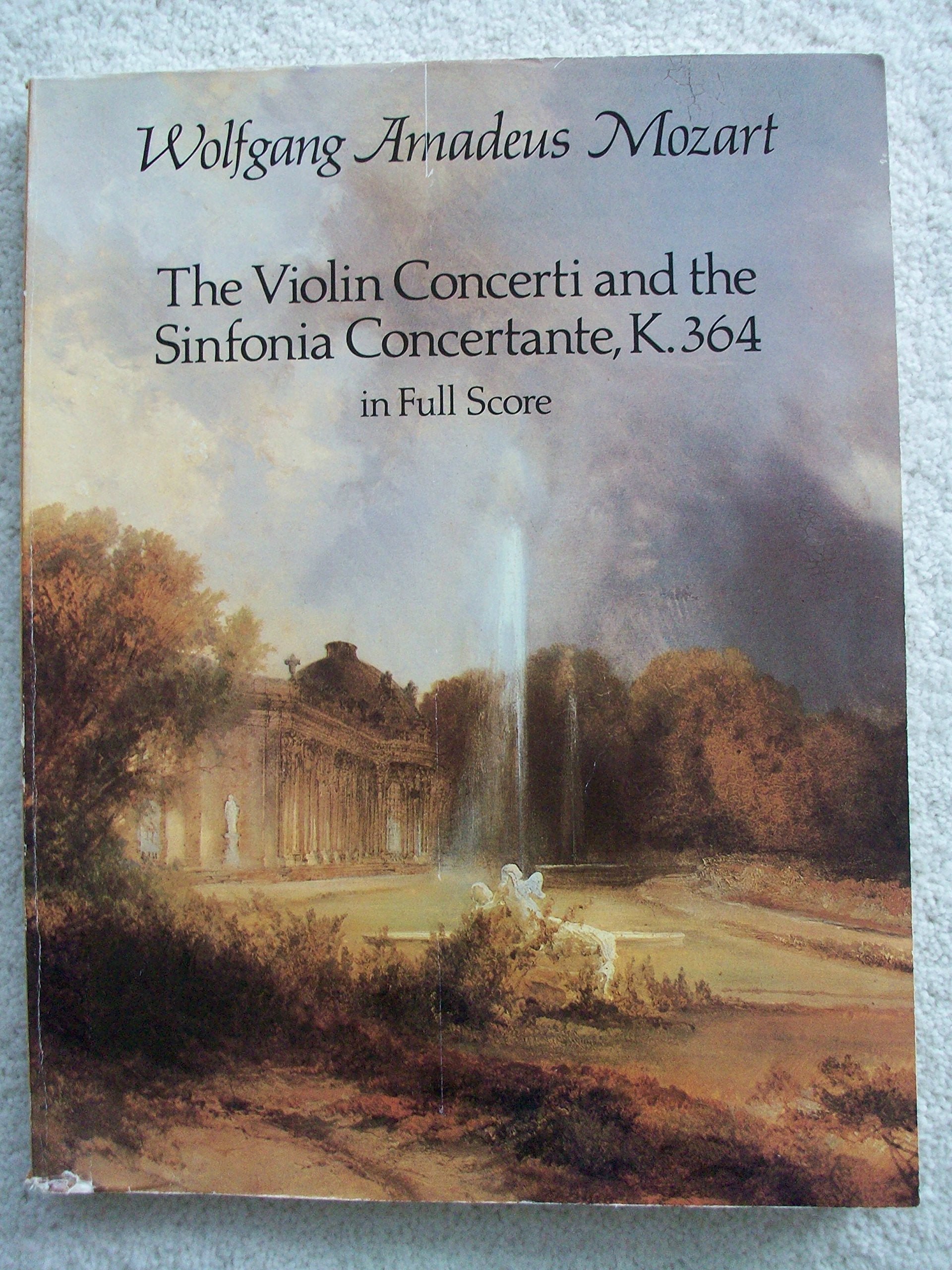 The Violin Concerti and the Sinfonia Concertante, K.364, in Full Score (Dover Music Scores),Used