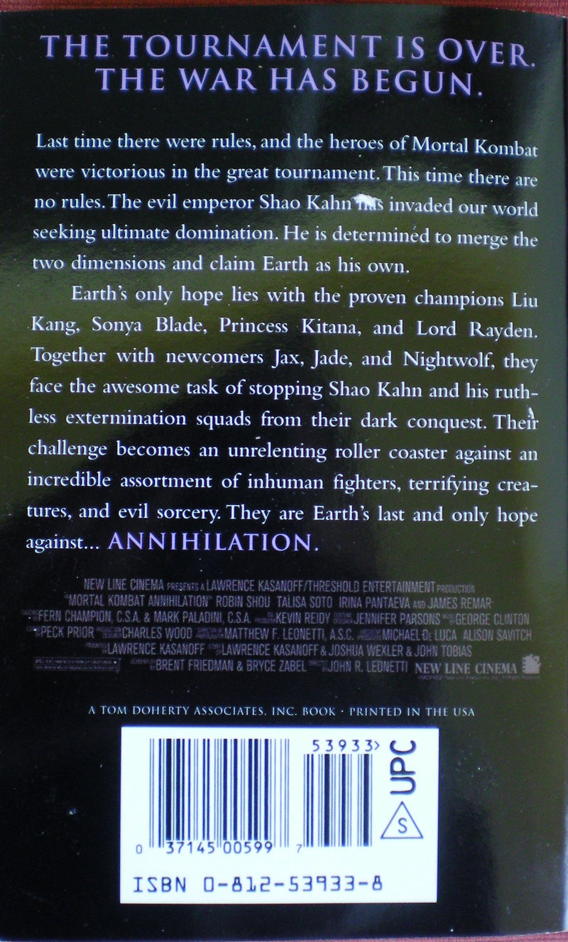 Mortal Kombat II: Annihilation,Used