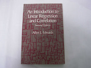 An Introduction To Linear Regression And Correlation,New