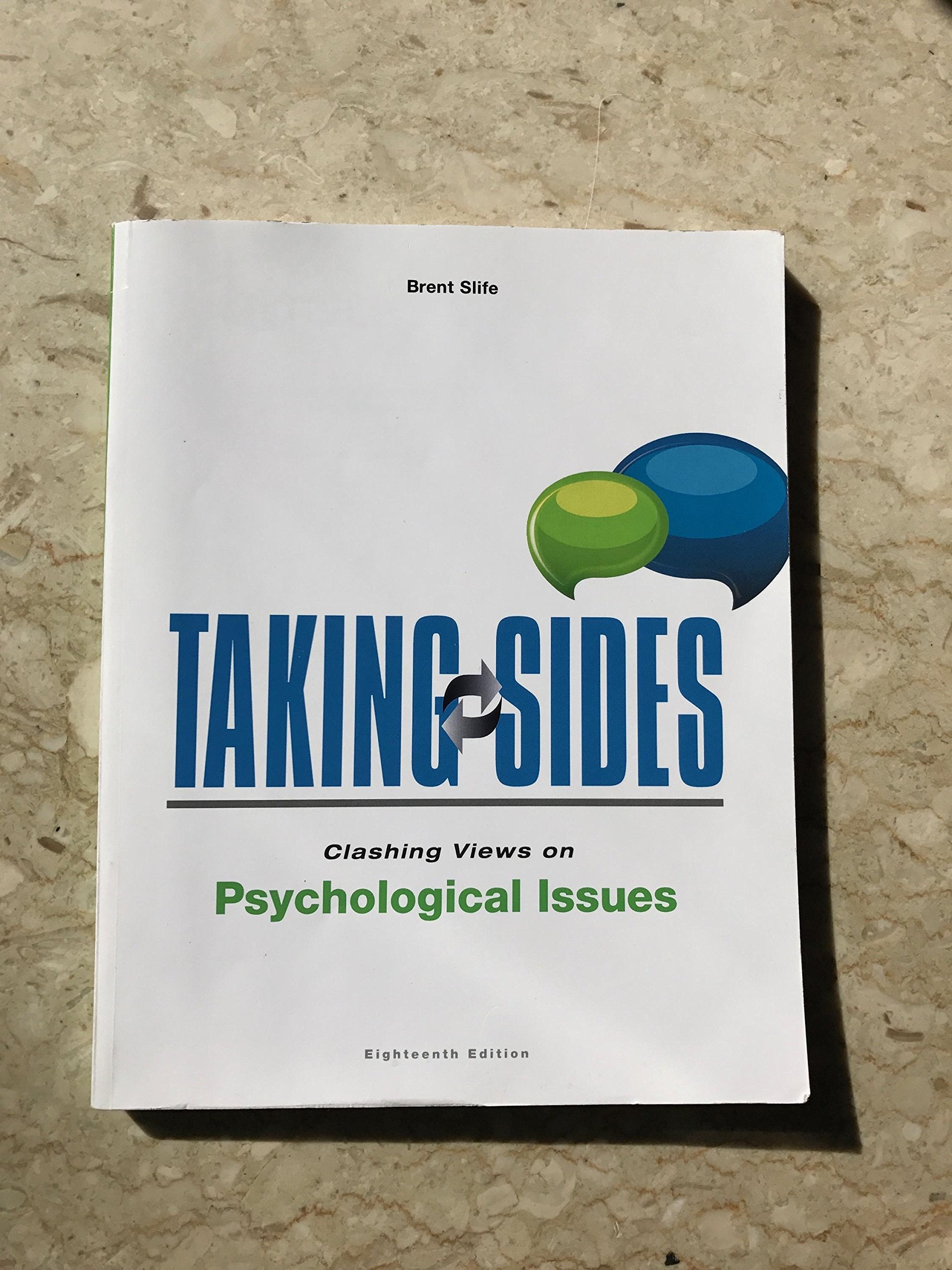 Taking Sides: Clashing Views on Psychological Issues,Used