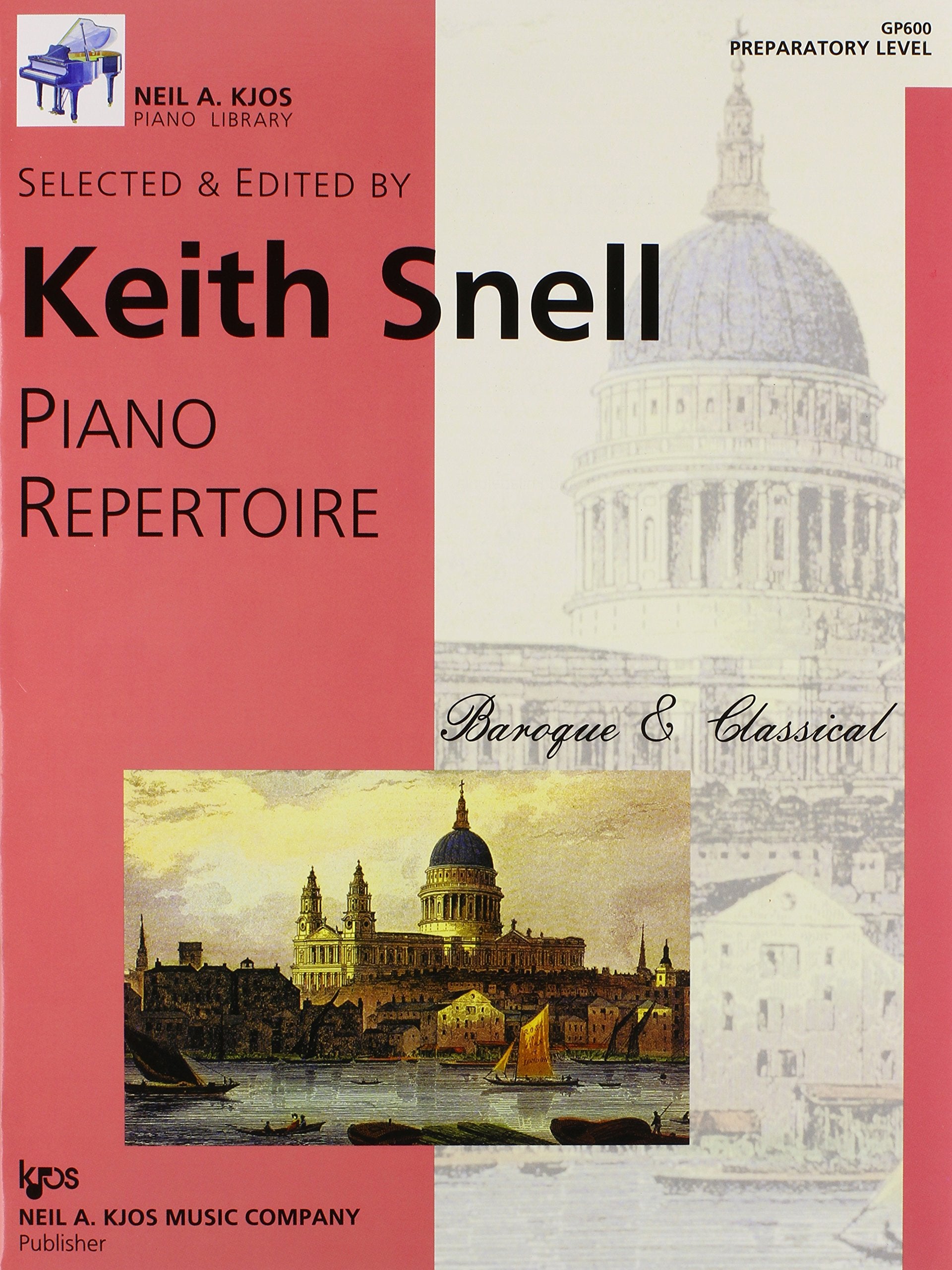 GP600  Piano Repertoire: Baroque & Classical Preparatory Level,New